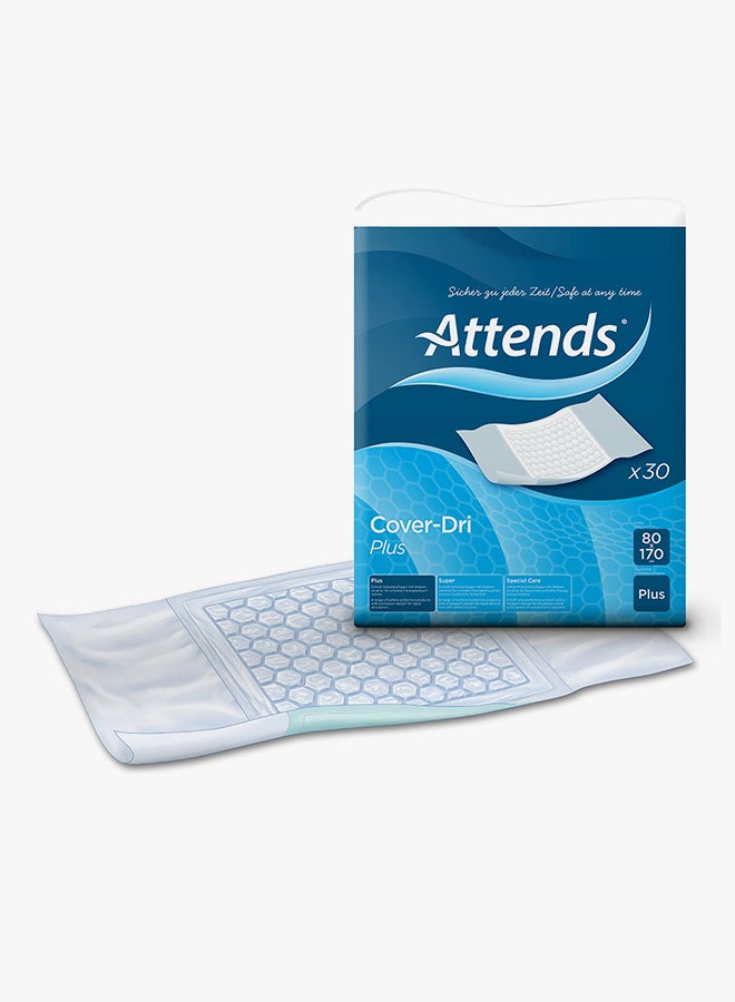 Attends Cover Dri Plus Sanitary Napkins-30 Count 80x170cm  - Image 2