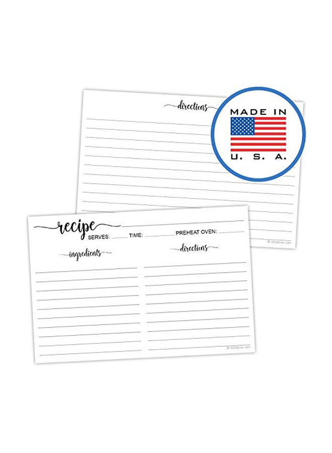 321 دن طقم بطاقات للوصفات مكون من 50 قطعة - Image 3