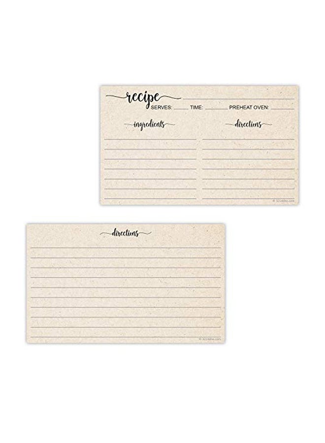 321 دن طقم بطاقات للوصفات مكون من 50 قطعة - Image 1