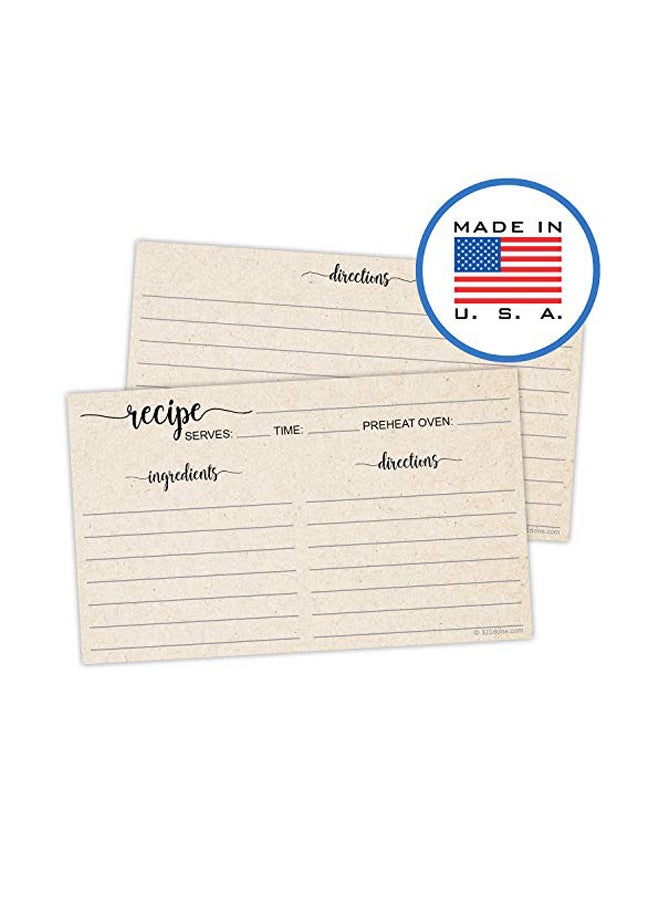 321 دن طقم بطاقات للوصفات مكون من 50 قطعة - Image 3
