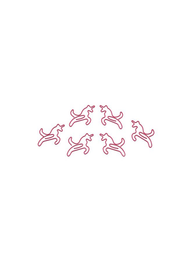 Butler in the Home - 100-Piece Unicorn Shape Paper Clip Set Pink - Image 1