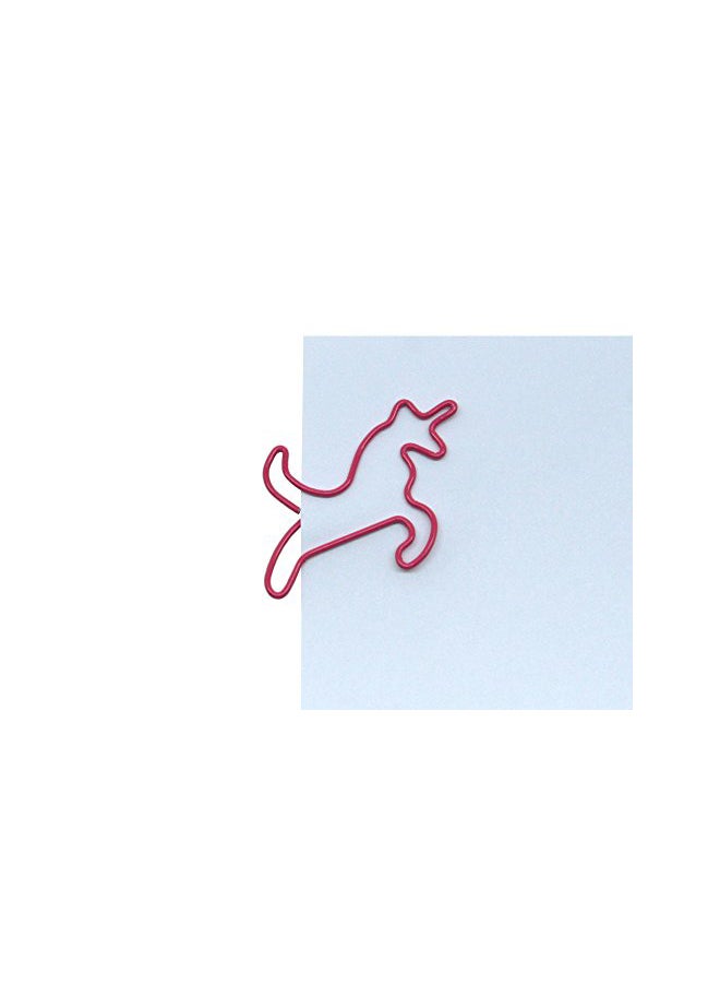 Butler in the Home - 100-Piece Unicorn Shape Paper Clip Set Pink - Image 1