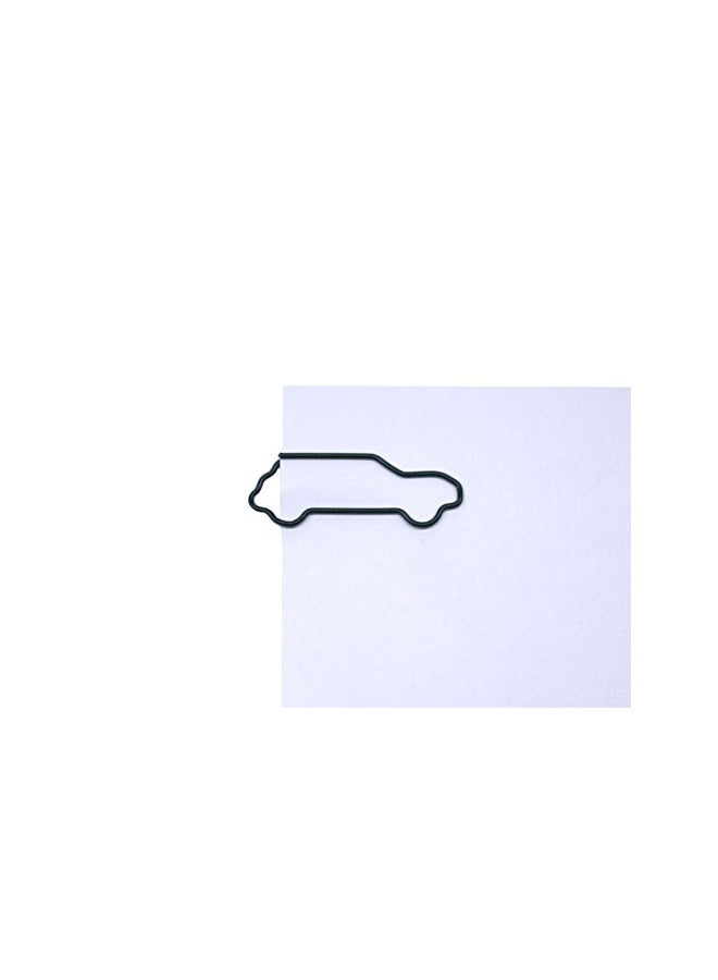 Butler in the Home - 100-Piece Race Car Shape Paper Clip Set Black - Image 1