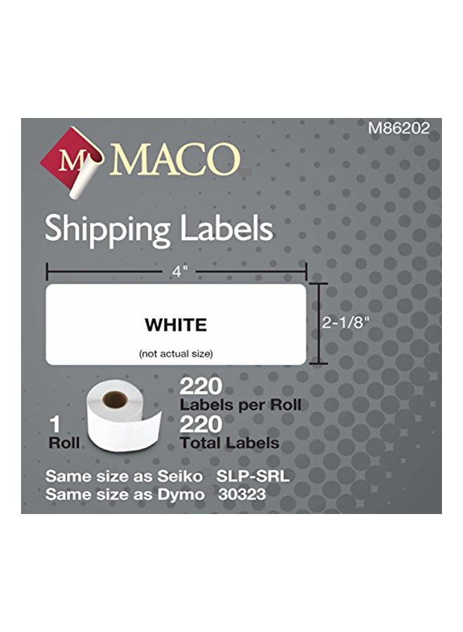 220-Piece Shipping Label Roll White - v1552315964/N21845093A_2