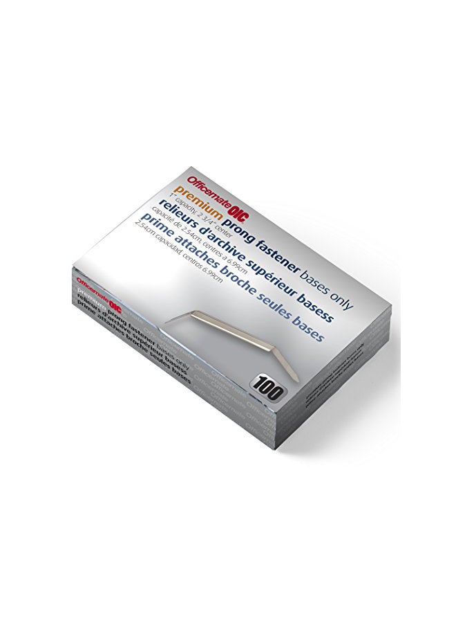 أوفيس ميت طقم مشابك ورقية مكون من 100 قطعة فضي - Image 2