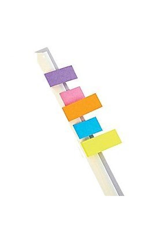 1InTheOffice 500-Piece Tape Flag Set Purple/Orange/Blue - Image 3