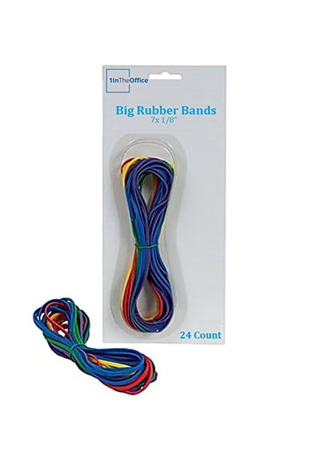 1InTheOffice 24-Piece Rubber Band Set Multicolour - Image 2