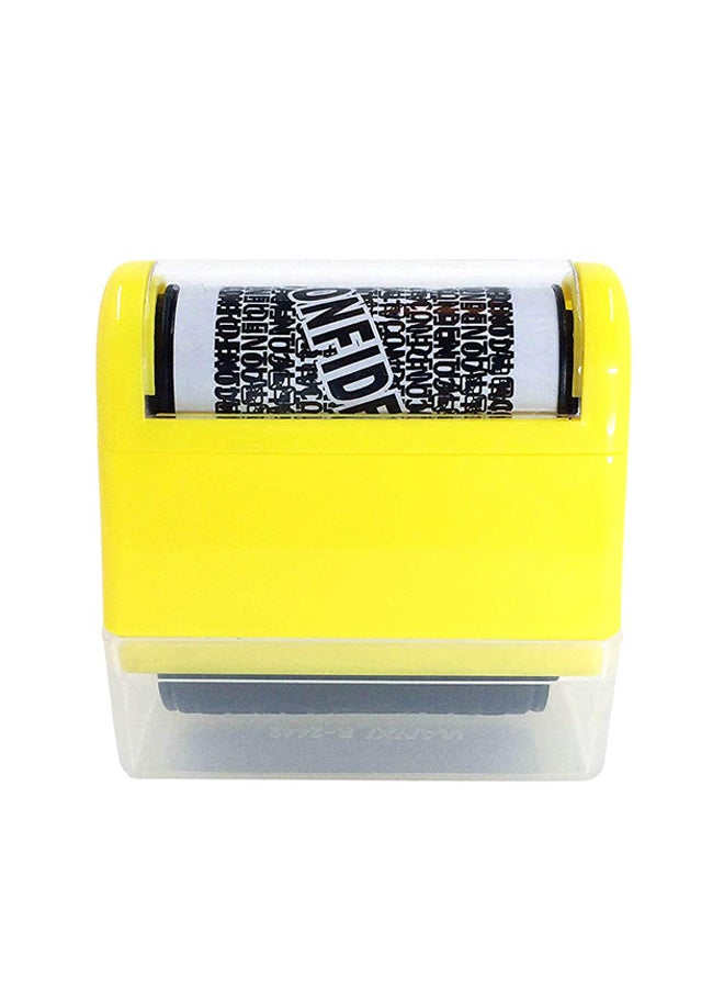 21C 2-Piece Identity Protection Roller Stamp Set Black/White - Image 1