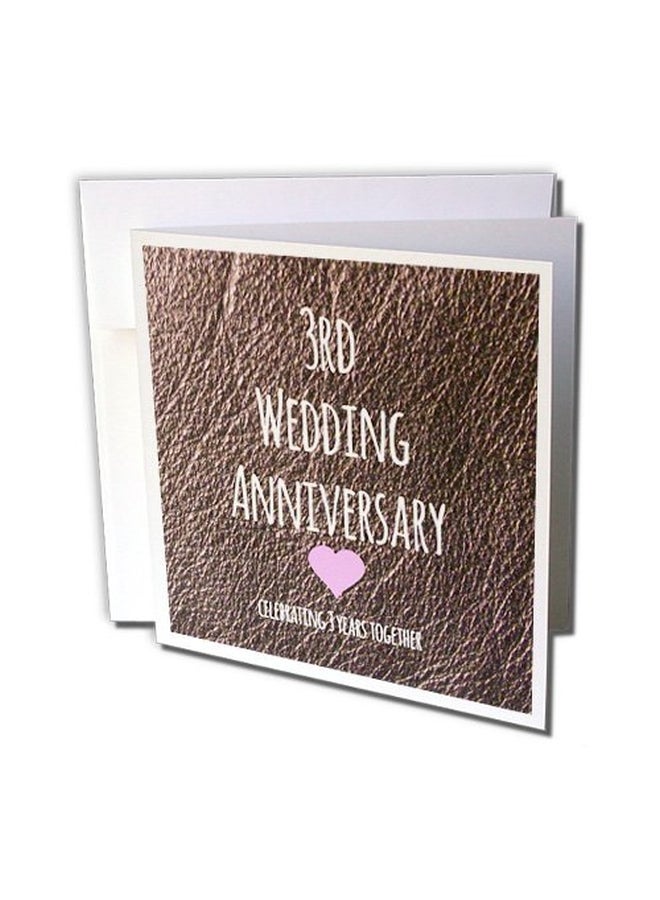 3Dروز طقم بطاقات تهنئة بتصميم مطبوع مكون من 6 قطع