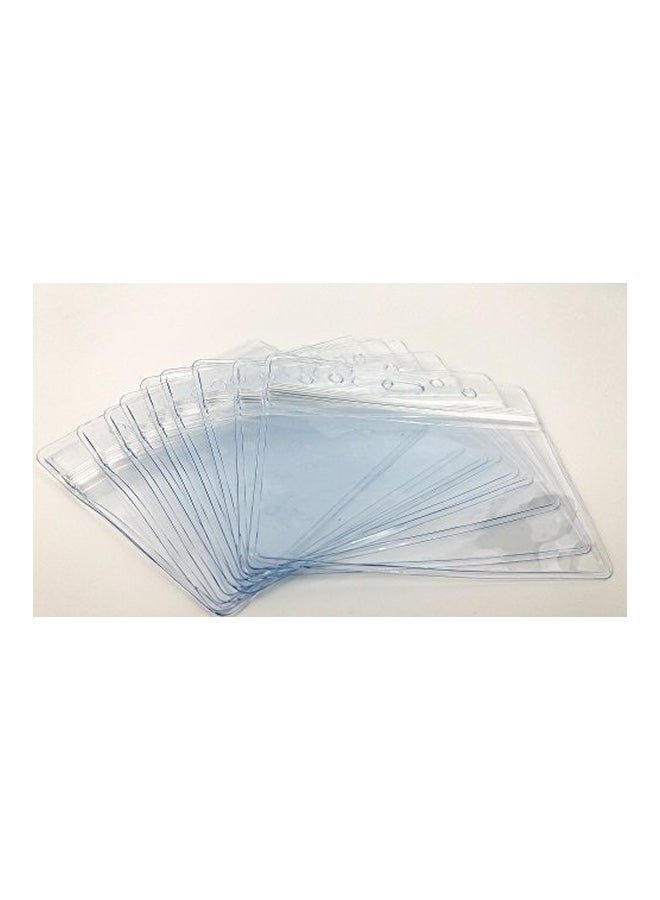 50-Piece ID Card Holders With ID Badge Holder Clip Set Clear - v1552316013/N21845321A_3