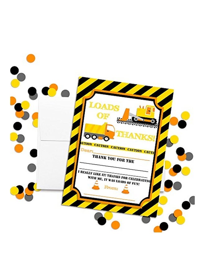 Amanda Creation 10-Piece Construction Themed Thank You Greeting Card - Image 3