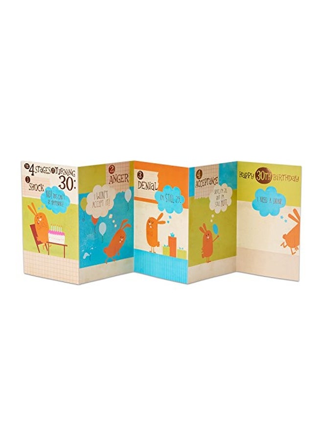 American Greetings Four Stages 30th Birthday Greeting Card - Image 2