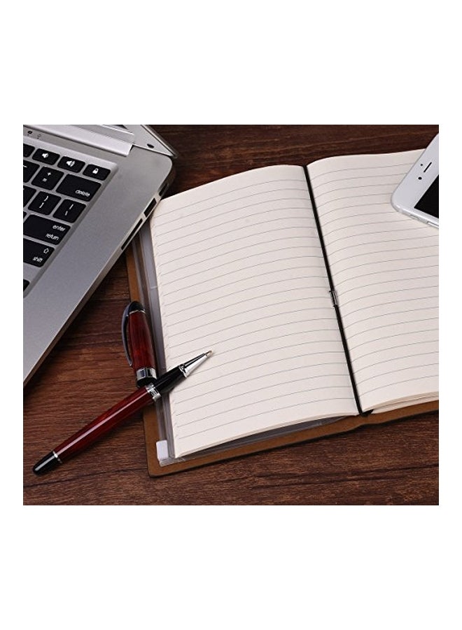 ai-natebok Vintage Retro Travel Journal Brown/White - Image 3