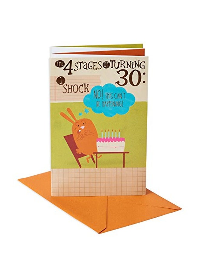 American Greetings Four Stages 30th Birthday Greeting Card - Image 1
