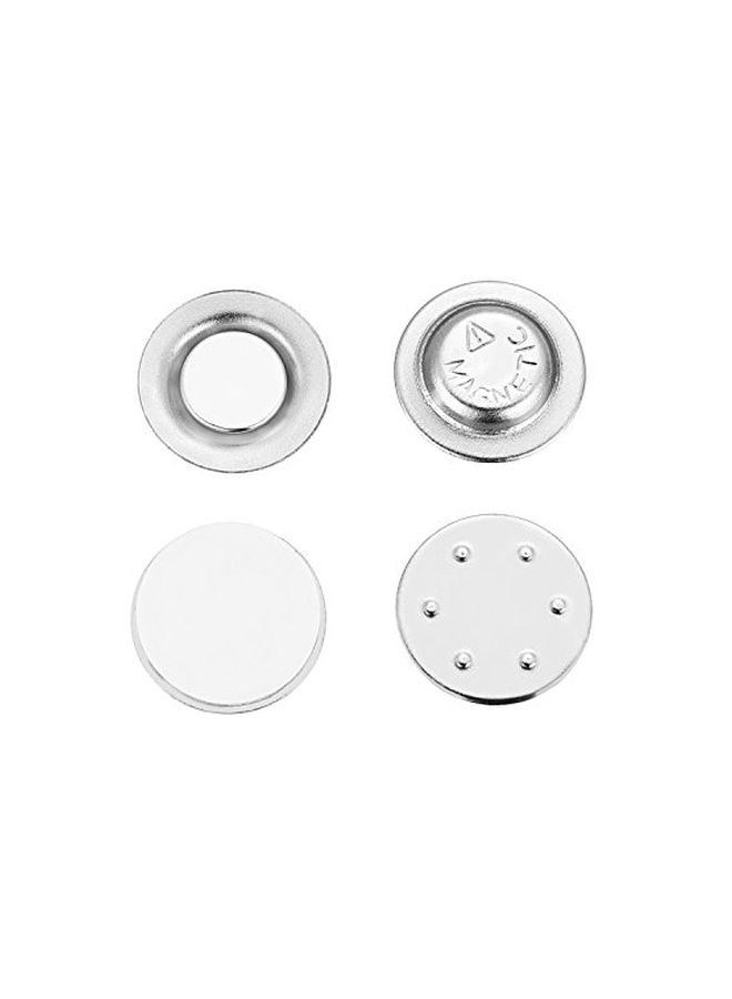 بيبتو مجموعة حاملات شارة هوية مغناطيسية من 24 قطعة فضي - Image 1