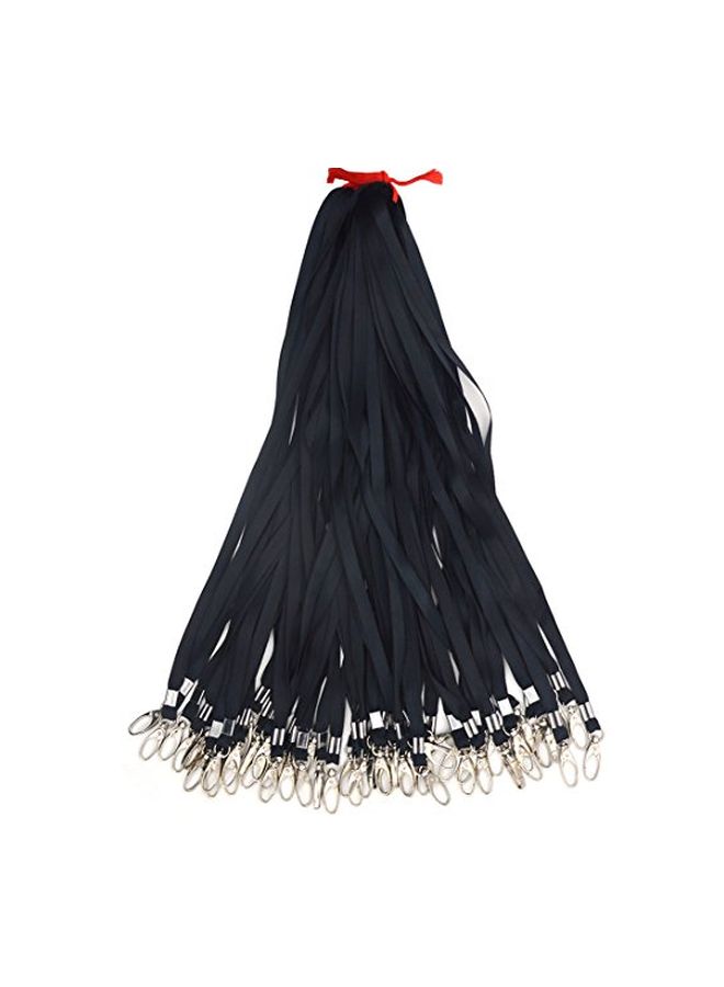 Beebel 50-Piece Badge Lanyard Black/Silver - Image 3