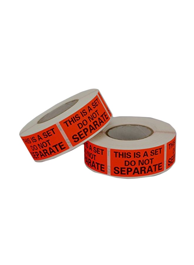 2 Roll FBA Packing Label Set White