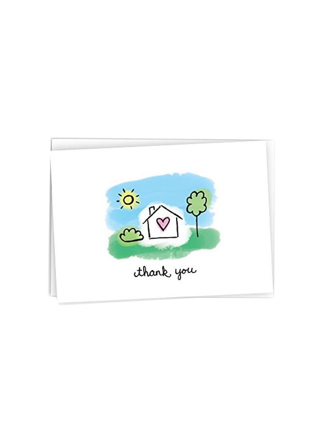 Black Tabby Studio - 24-Piece Home Sweet Home Thank You Greeting Cards Set - Image 1
