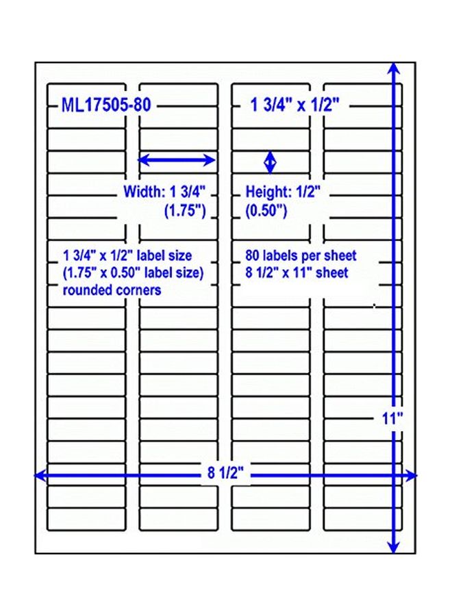 BESTeck 100 Sheet Printable FBA Labels Set White - Image 2