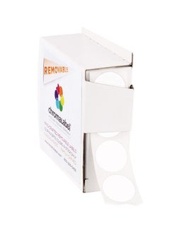ChromaLabel 1000-Piece Removable Colour-Code Dot Labels Set White  - Image 1