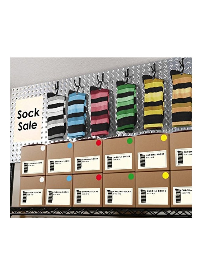 ChromaLabel - 1000-Piece Colour Code Dot Labels Set White - Image 1