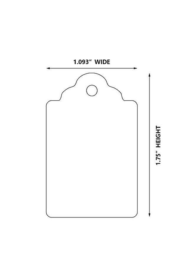 Brothersbox 100-Piece Merchandise Tags Set White - Image 2