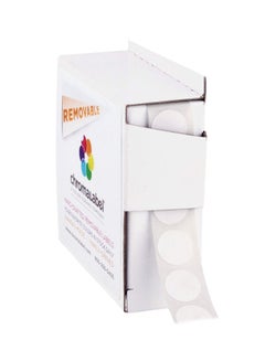ChromaLabel 1000-Piece Removable Colour-Code Dot Labels Set White  - Image 1