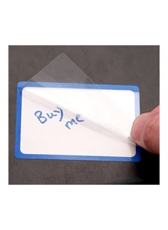 ChromaLabel 50-Piece Dry Erase Labels With Protective Flap White/Blue  - Image 4