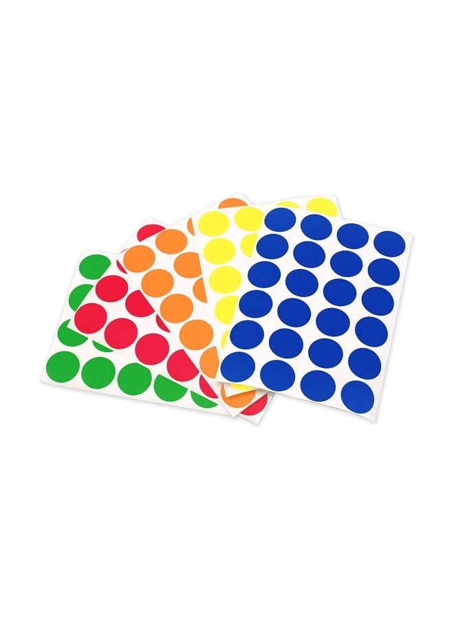 ChromaLabel - 1000-Piece Colour Code Dot Labels Set White - Image 1