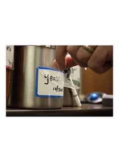 ChromaLabel 50-Piece Dry Erase Labels With Protective Flap White/Blue  - Image 3