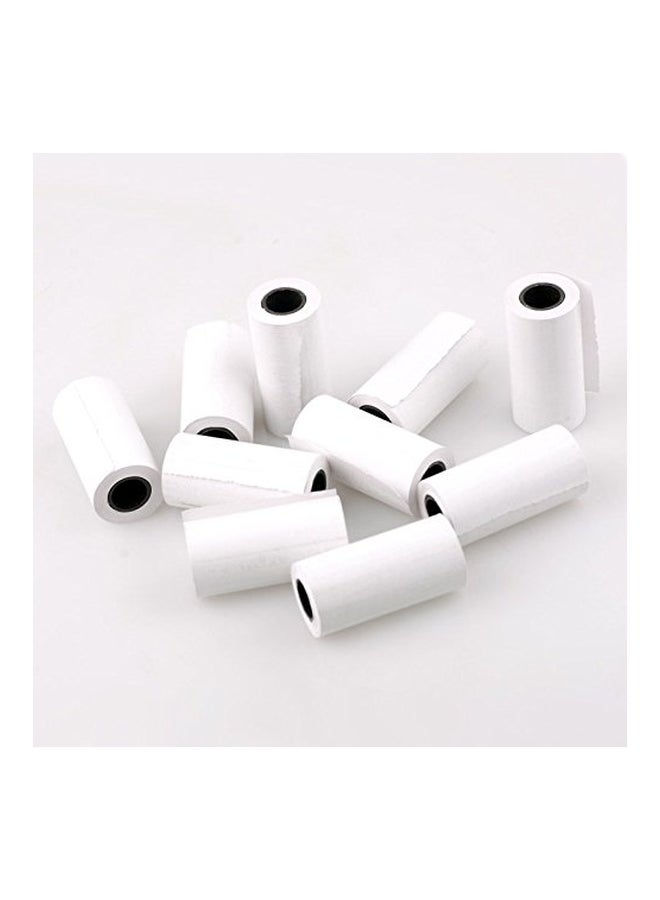 10-Piece Thermal Paper For Mobile Printer