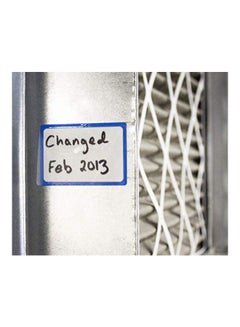 ChromaLabel 50-Piece Dry Erase Labels With Protective Flap White/Blue  - Image 2