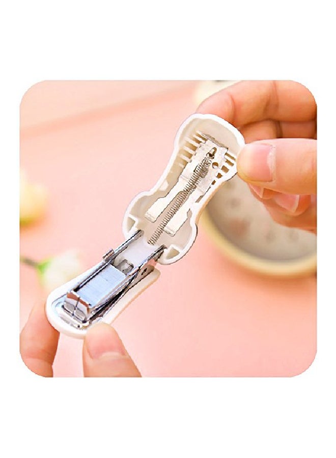 Decora Desktop Stapler Set White/Black/Silver - Image 3