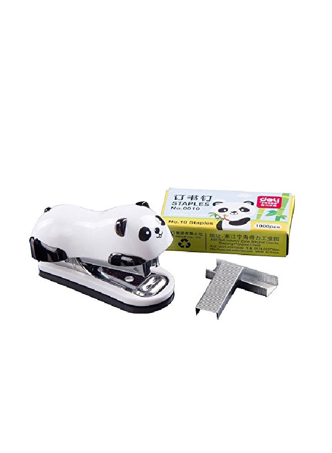 Decora Desktop Stapler Set White/Black/Silver - Image 1