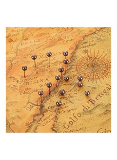 400-Piece Map Push Pin Retro Metallic Black - v1552316294/N21846172A_3