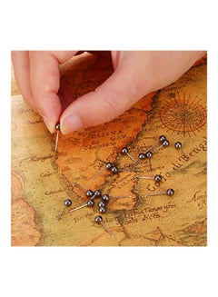 400-Piece Map Push Pin Retro Metallic Black - v1552316302/N21846172A_2