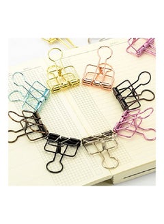 Eforlike 20-Piece Paper Binder Clip Bronze  - Image 2