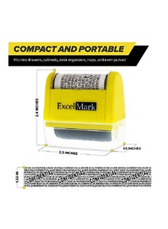 ExcelMark Self Inking Rubber Stamp Green/Black  - Image 4