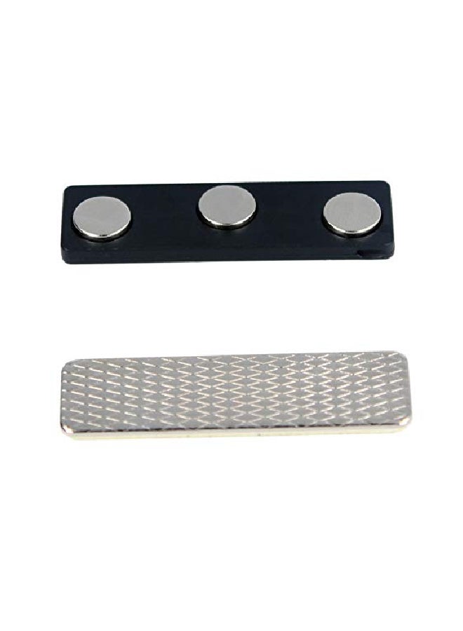 ExcelMark Name Tag Holders Magnet Set Black/Silver/Yellow - Image 2