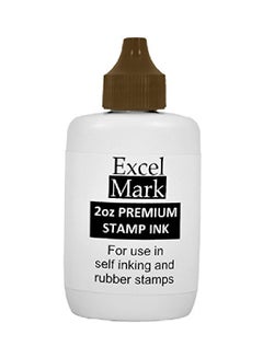 ExcelMark Self Inking Stamp Refill Ink Brown 