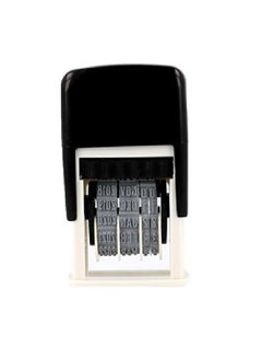ExcelMark Self Inking Date Stamp Black/White/Grey  - Image 2