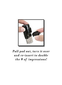 ExcelMark St. Patricks Day Horseshoe Rubber Stamp Black/Clear  - Image 3
