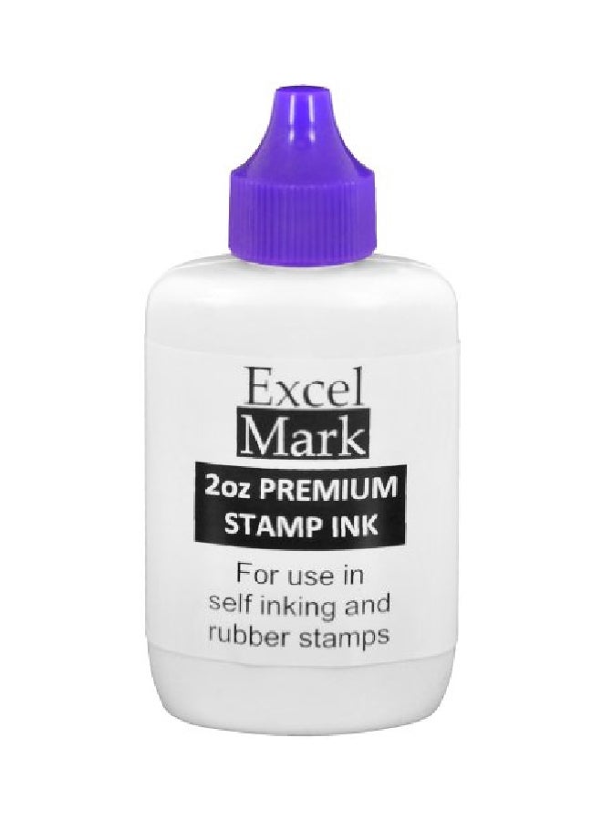 ExcelMark Self Inking Stamp Refill Ink Purple
