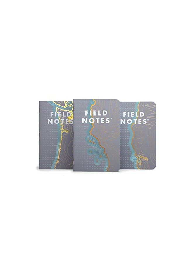 Field Notes 3-Piece West Special Edition Recital Grid Memo Books Grey/Blue  - Image 2