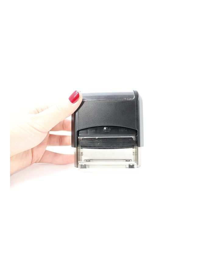 ExcelMark Return To Sender Self Inking Rubber Stamp Black/Clear - Image 3