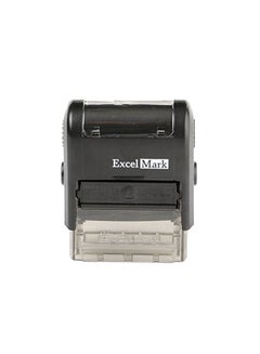 ExcelMark Received Self Inking Rubber Stamp Black/Clear  - Image 1
