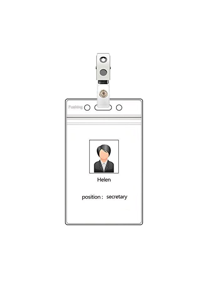 Fushing 60-Piece ID Card Holder Clear - Image 1