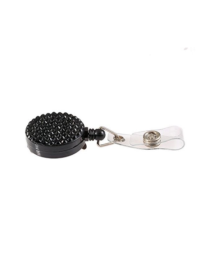 Global_Shopper Badge Holder Reel Clip Black/Clear - Image 2