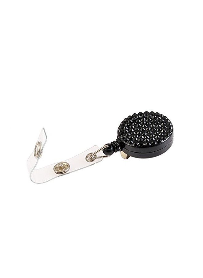 Global_Shopper Badge Holder Reel Clip Black/Clear - Image 3