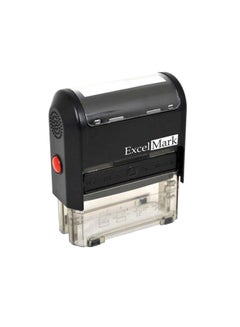 ExcelMark Return To Sender Self Inking Rubber Stamp Black/Clear  - Image 1